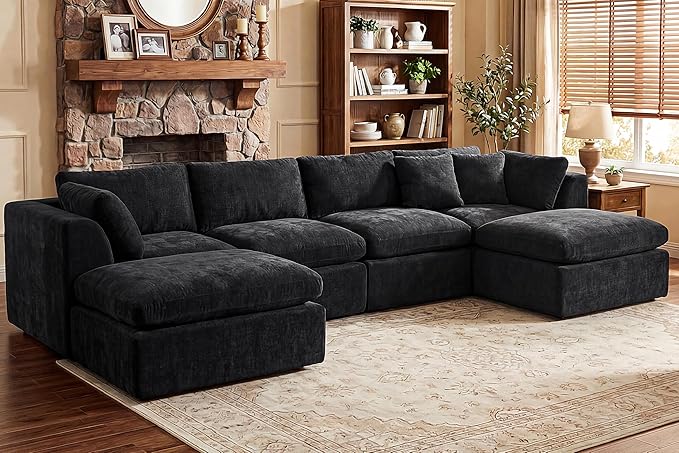 GRUSIGN 141'' Oversized Boneless Cloud Couch by GRUSIGN