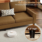 EASE MOOSE Large Seat Faux Leather L Shaped Sofa, Waterproof and - Image 8