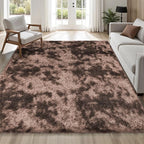 PLHXFR 6x9 Area Rug Living Room: Fluffy Bedroom Soft Shag Rug Coffee Brown | - Image 7