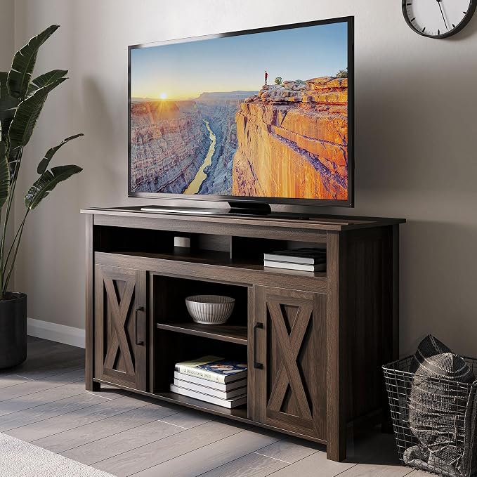 BELLEZE 48” TV Stand for TVs up to 50 Inches, Entertainment Center - Image 2