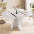 iPormis 43.3in-59in Extendable Round Dining Table by iPomis