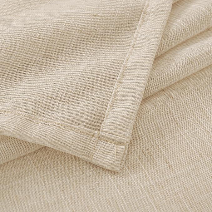BGment Linen Curtains 84 Inch Length - Image 9