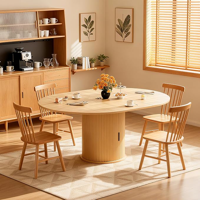 Wildhome Extendable Round Dining Table - Image 6
