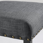 Roundhill Furniture Biony Gray Fabric Dining Chairs - Image 3