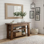 Durango 54-Inch Farmhouse-Industrial Style Wood Console Table - Image 2