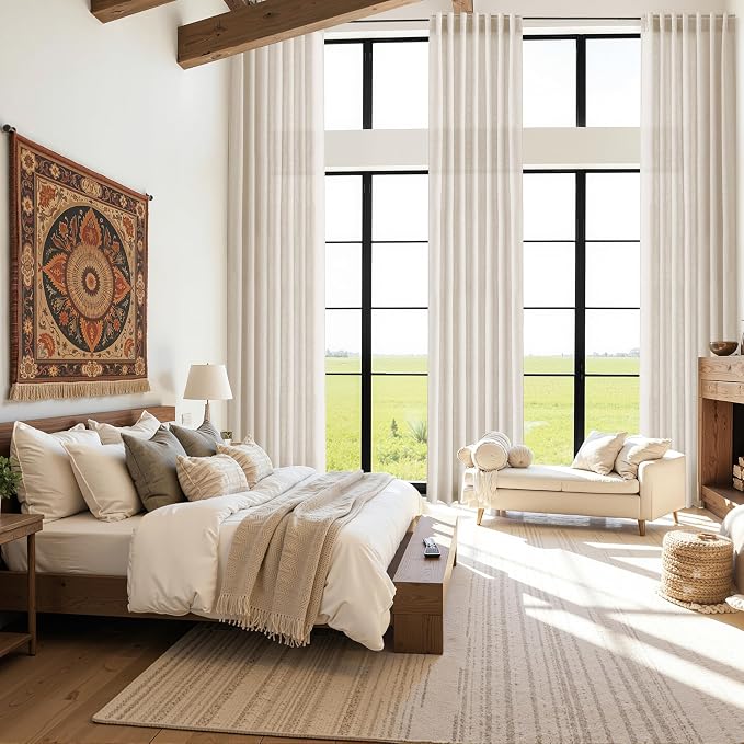 Extra Long Linen Curtains 122 Inch Length - Image 6