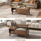 LYNCOHOME Fluted Lift Top Coffee Table - Image 3