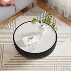 27.55" Round Marble Coffee Table - Image 4