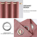 MIULEE 100% Blackout Linen Curtains - Image 4