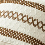 MIULEE Set of 2 Coco Brown Boho Decorative Pillow Covers 18x18 Inch | Farmhouse - Image 4
