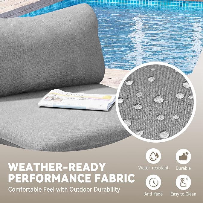 Crestlive Products Outdoor Patio Furniture Set, 6 Seater Modular Oversized - Image 8