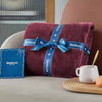 Bedsure GentleSoft Fleece Blankets Queen Size Red - Image 6