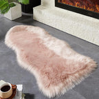 AMTOVO Faux Fur Rug, Fluffy Sheepskin Rug, Fuzzy Ultra Soft 2 x 4 ft Shag Rugs - Image 5