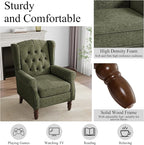 Mid-Century Modern 2-Piece Wingback Chair Set - Image 4