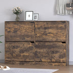 BORNOON Shoe Cabinet with 4 Flip Drawers, Narrow Hidden Shoe Storage Cabinet - Image 3