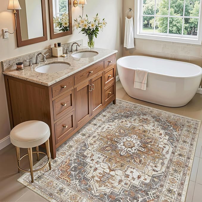 Madane Washable Entry Rug 3x4 Area Rugs by Madane