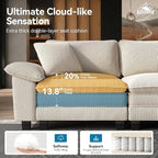 SUNSHINE VALLEY Sofa and Loveseat Set, Oversized Corduroy Modular Love seat and - Image 3