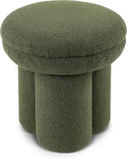 Furniture of America Rami Modern 18-inch Mushroom-Shape Upholstered Ottoman - Image 5