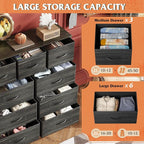 WLIVE 9-Drawer Dresser, Fabric Storage Tower - Image 5