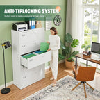 Letaya Lateral 5 Drawer File Cabinet - Image 4
