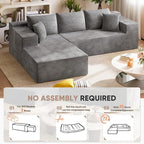 Homall 108" Modular Sectional Sofa, Boneless Couch - Image 6
