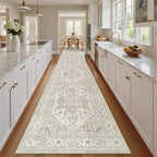 Madane Hallway Runner Rug 2'6''x16' Kitchen Runners Vintage, Soft Low Pile - Image 2