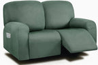 ULTICOR Reclining Loveseat Slipcover, 6-Piece Yarn Dyed Loveseat Reclining Sofa by ULTICOR