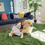 OLANLY 3x5 Machine Washable Small Bedside Rug, Soft Fluffy Shaggy Rugs - Image 7