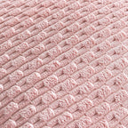 Set of 4 Light Pink Decorative Throw Pillow Covers 26x26 Inch Corduroy Pillow - Image 5