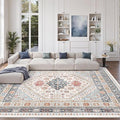Pink Rugs for Bedroom-8x12 Area Rugs for Living Room, Dining Room, Low Pile by Zesthome