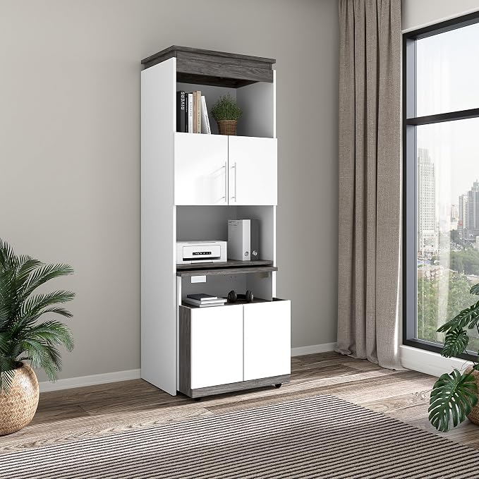 Bestar Orion 30W Tall Storage Cabinet - Image 4