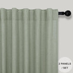 Sage Green Curtains 72 Inch Length - Image 2