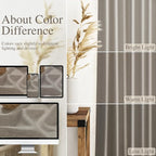 108 Inch Long Curtains for Living Room Grey Beige Linen Simple Modern Light - Image 3