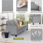 STHOUYN 73" W 3 Seater Couch - Image 5