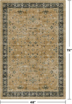 Boho Earth Tone 4x6 Large Entryway Rug - Image 2