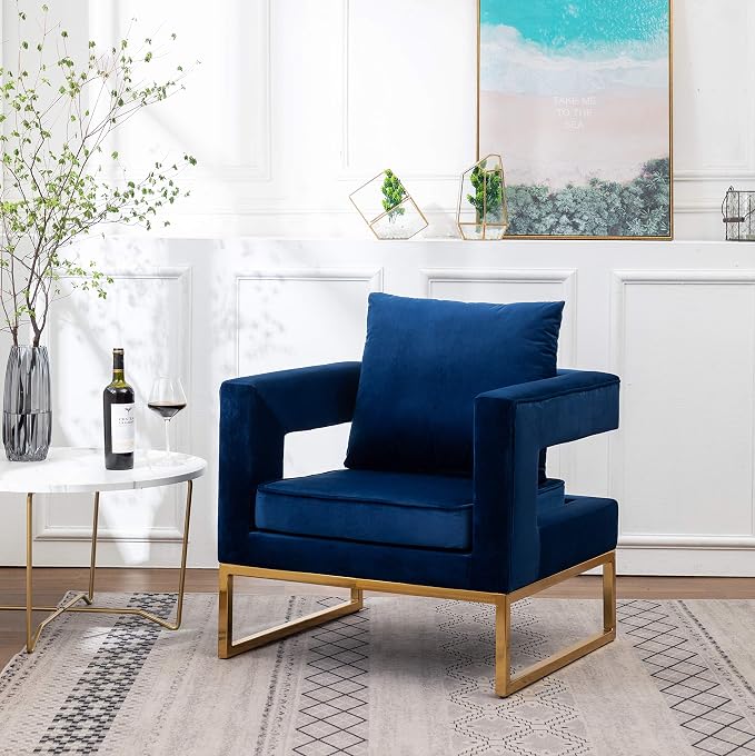 Roundhill Furniture Lenola Upholstered Accent Arm Chair by RoundhillFurniture