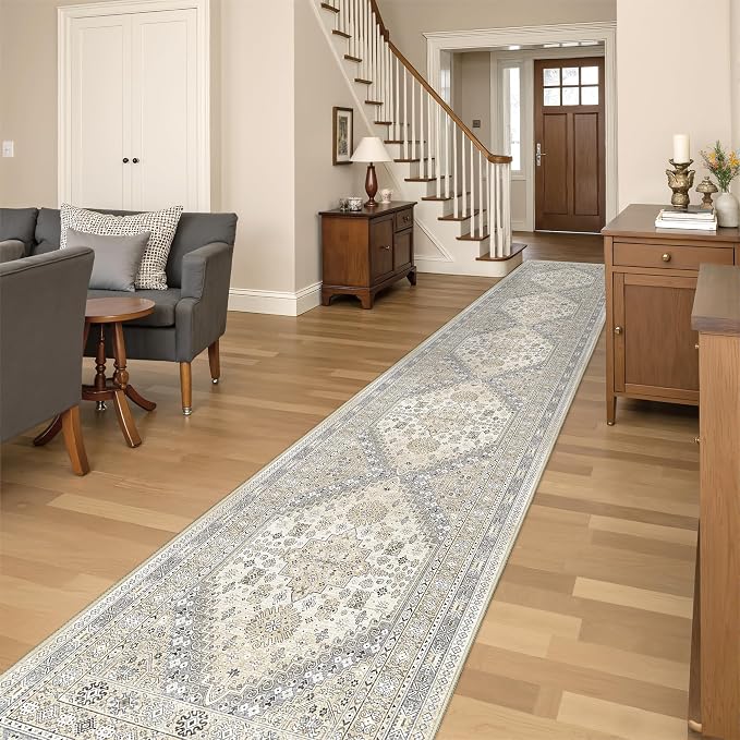 Washable Runner Rug 2.5x14, Long Kitchen Rugs Non-Slip, Soft Hallway Runner - Image 4