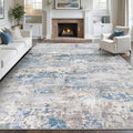 pmtsns Area Rugs 10x14 Living Room: Washable Rug Modern Abstract Neutral Soft by pmtsns