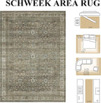 Schweek Brown Grey 5x7 Area Rug - Image 2