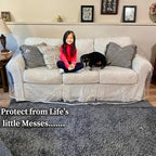 Evelots Clear Vinyl Couch Cover, Waterproof 3-Seat Sofa Protector | Heavy-duty - Image 4