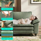 LINSY HOME 157" Modular U-Shaped Sectional Sofa, 4-Seat Corduroy Modern Cloud - Image 3