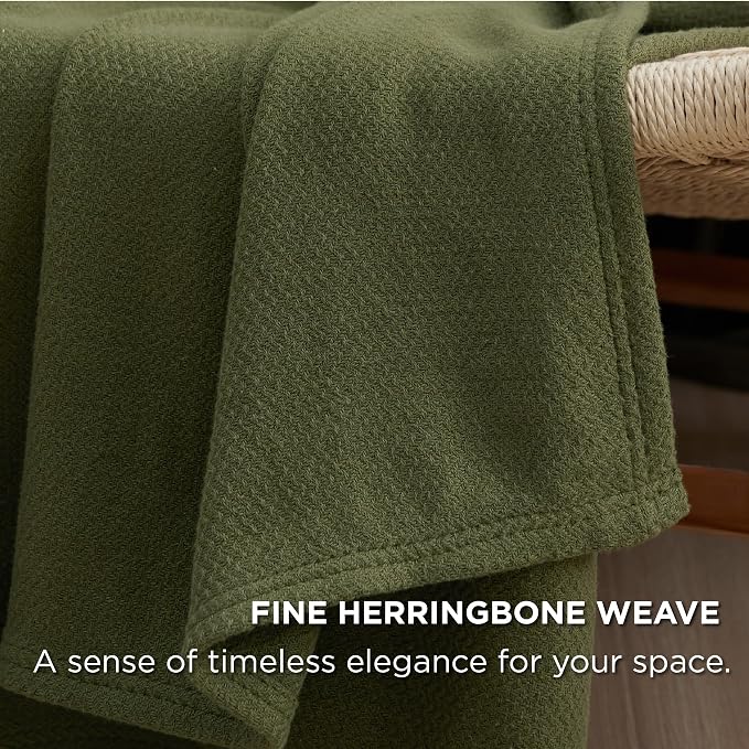 Bedsure GentleSoft 100% Cotton Blanket Twin XL Size - Image 3