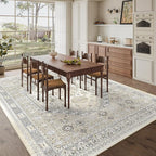 8x12 Area Rugs for Living Room, Large Washable Rug, Dining Room, Low Pile - Image 8