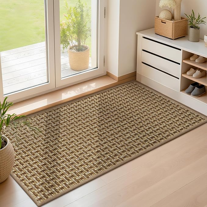 Door Mat Indoor Entrance 24"x47", Absorbent Indoor Door Mat Large, Non Slip by LEKEEPGO