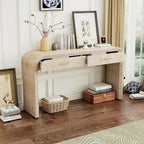 59'' Retro Console Table Farmhouse Sofa Table Entryway Table - Image 3