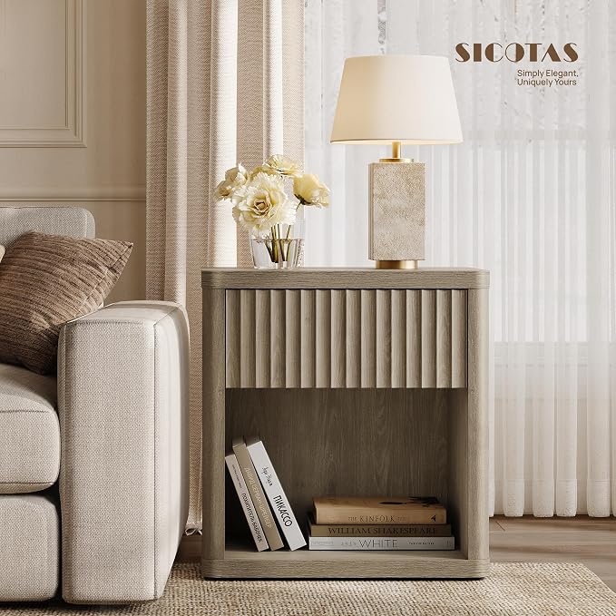 SICOTAS Night Stand Set of 2 Nightstands - Image 7
