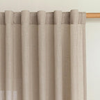 MYSKY HOME Patio Curtains for Sliding Door 90 inch Length 2 Panels Set - Image 3