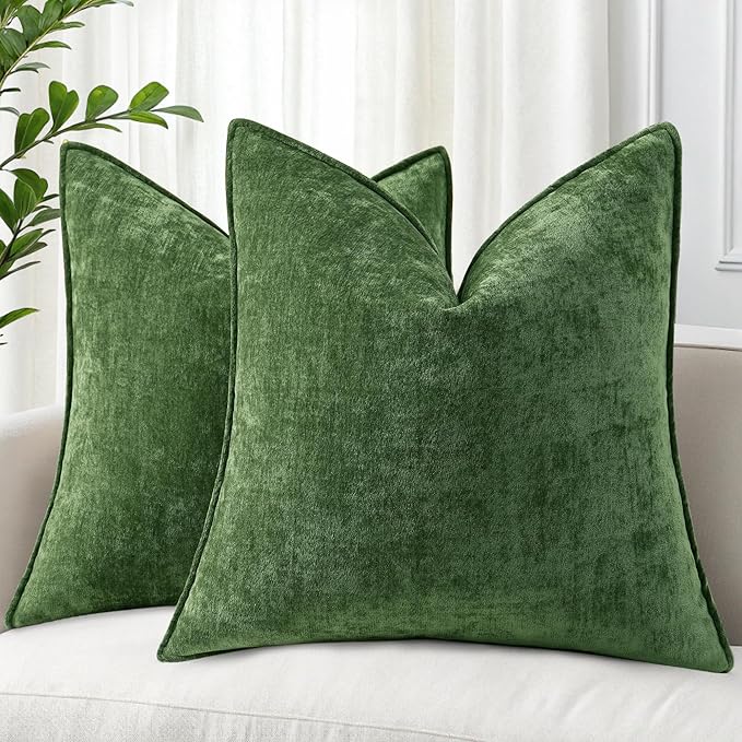 decorUhome Summer Couch Euro Sham Throw Pillow Covers 24x24 Set of 2, by decorUhome