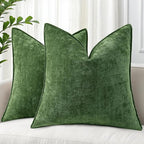 decorUhome Summer Couch Euro Sham Throw Pillow Covers 24x24 Set of 2, by decorUhome