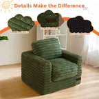 MAXYOYO Kids Bean Bag Chair, Comfy Faux Fur Bean Bag Sofa - Image 7